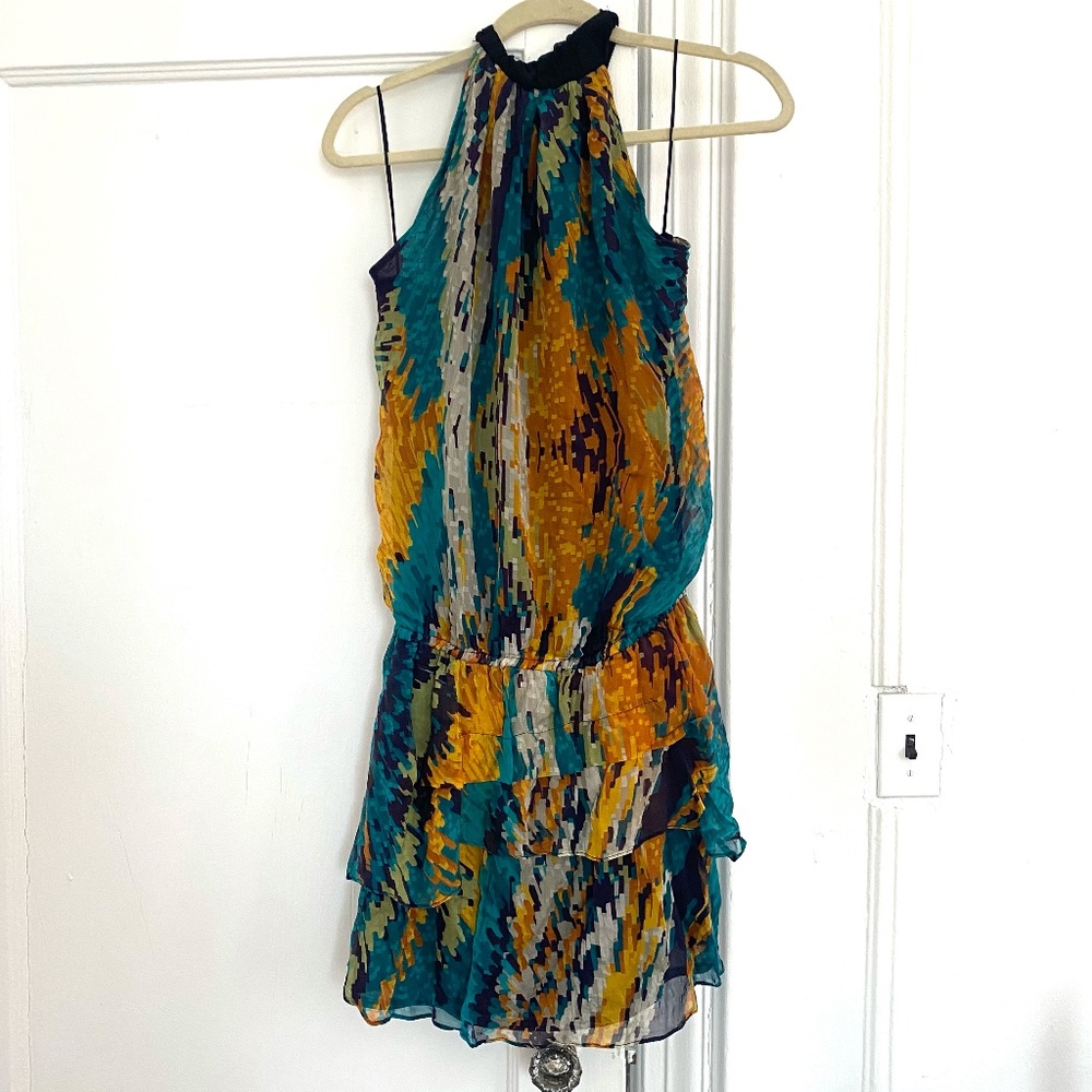 ZARA ❤️Halter Neck Top Blouse SILK Size S